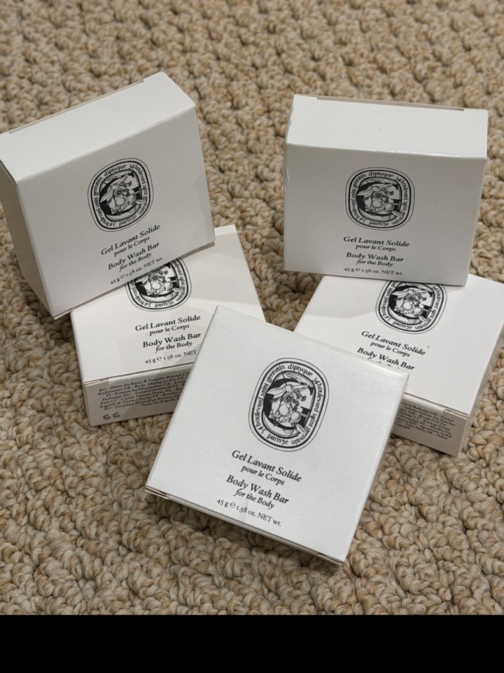 Diptyque Lot Of Five 34 Saint Germain Soaps